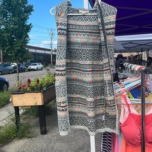 Long Rainbow Sweater with Hood